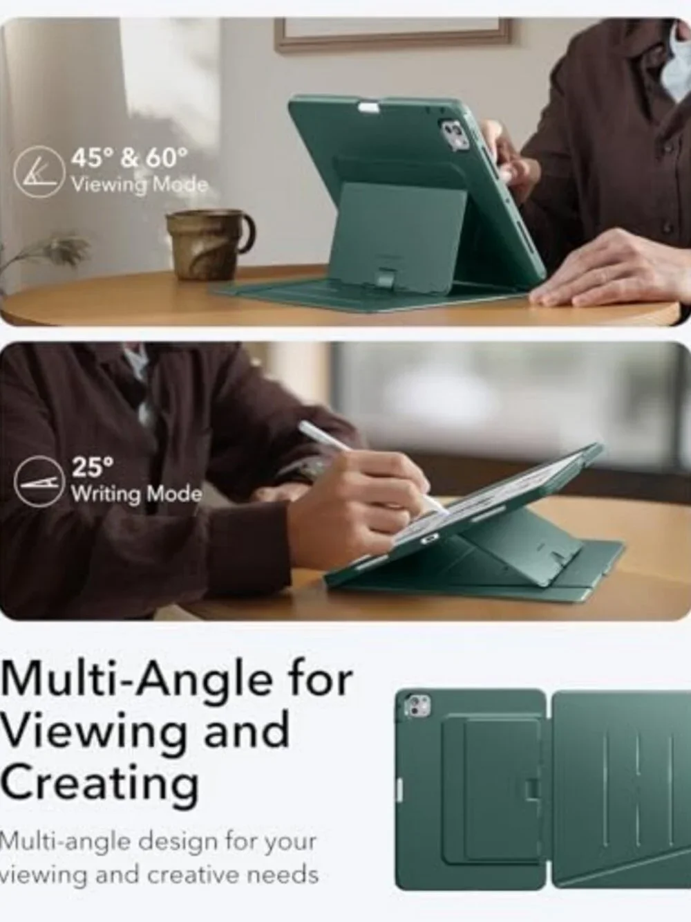 Stylish Green Flip Case for 13